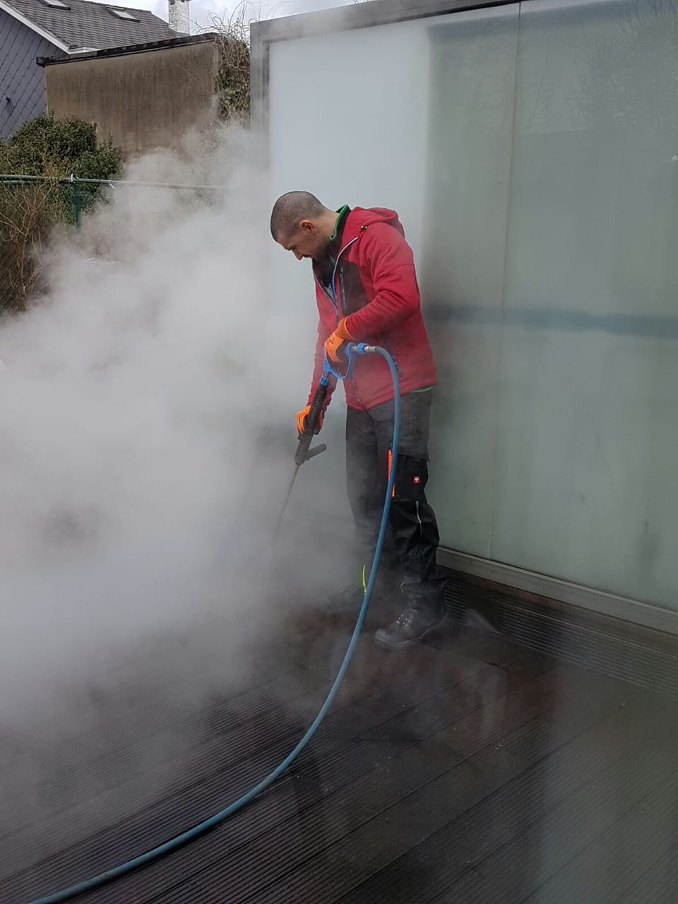 Pressure Clean aan het werk